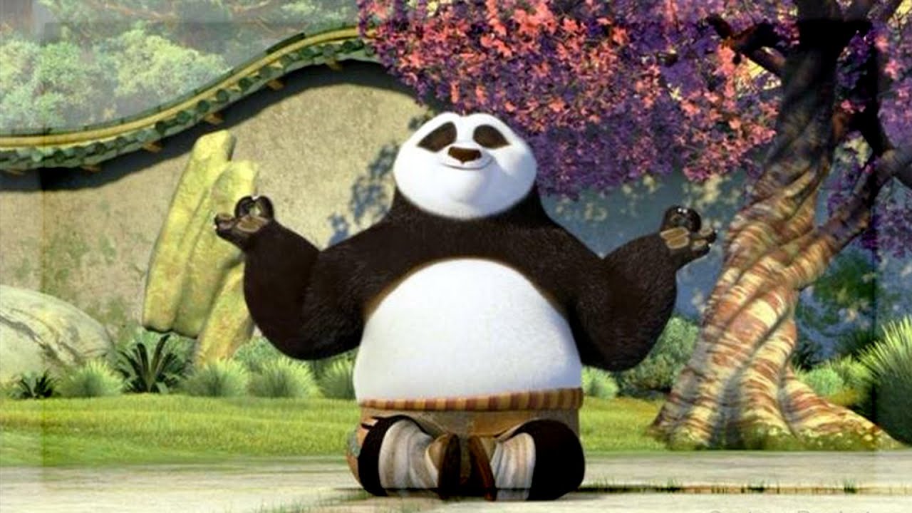 Po from Kung Fu Panda meditating